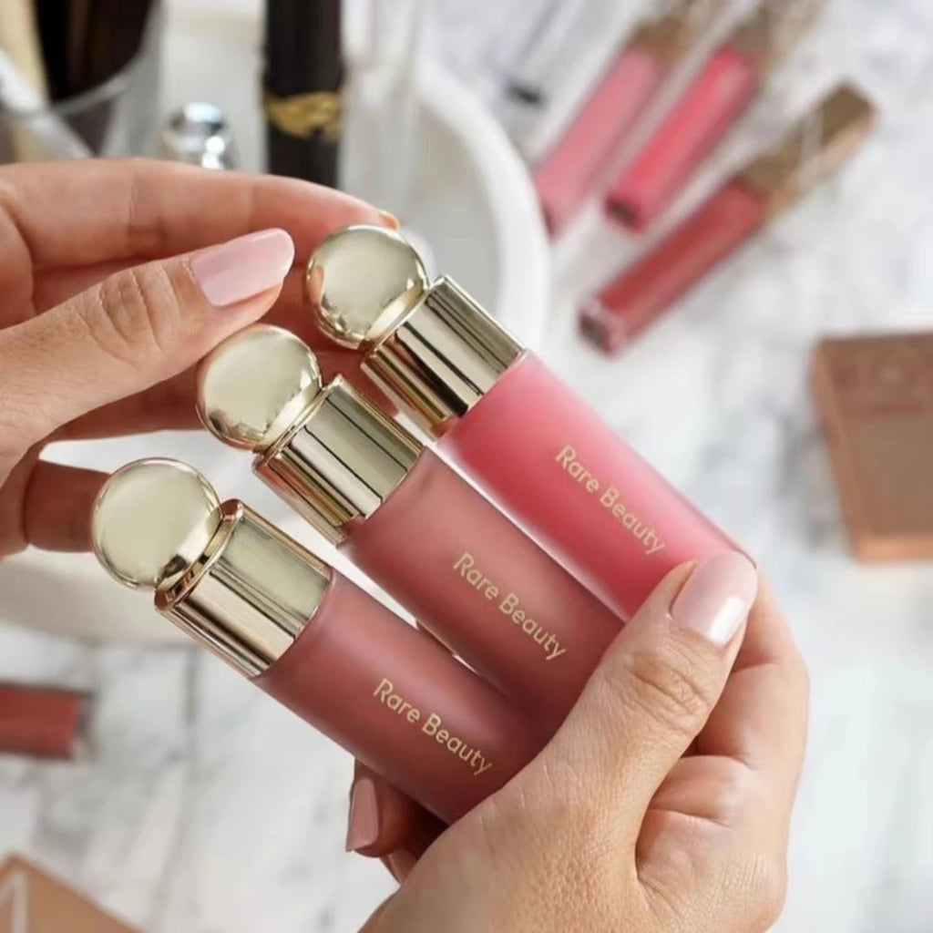 Rare Beauty Lipstick Blush Cream Eyes Liquid Blush Waterproof Mositure Face Contour Shadow Blusher Liquid blusher Plump Makeup