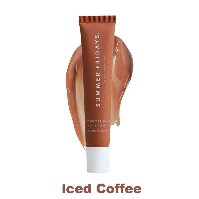 Summer Fridays Lip Balm Moisturizing Mirror Lip Gloss Lip Vanilla Pink Sugar Coffee Cake Smell Lipstick Transparent Oil Makeup